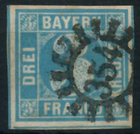 BAYERN MÜHLRADSTEMPEL AUF Nr 2II GMR 354 ZENTR- X6E7E46 - Used