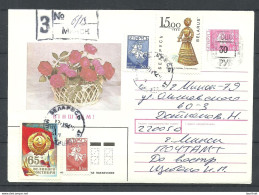 Belarus Weissrussland 1994 Postal Stationery Provisional Hand-stamp Overprint Registered Letter - Wit-Rusland