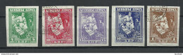 Russia BELARUS 1919 General Bulak-Bulakhov Complete Set Imperforated */o - Bielorrusia