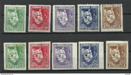 BELARUS 1919 General Bulak-Bulakhov Complete Set A + B * Incl Error Variety Set Off Abklatsch - Ungebraucht