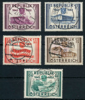ÖSTERREICH 1955 Nr 1012-1016 Zentrisch Gestempelt X75E6CA - Used Stamps