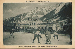 74 - CHAMONIX - Match Hockey Finale Canada / U.S.A. Le 3 Février CPA 388-B Sortie Du Carnet J.O. 1924 - éd. Aug. COUTTET - Chamonix-Mont-Blanc