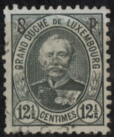 Luxemburg 1891, 12½ C Adolf Stamp SP Service Overprint 1 Value Cancelled - 1906 Guglielmo IV