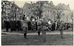 VD Lausanne ARMEE SUISSE - Caserne De La Pontaise Remise Du Drapeau - Pas Circulé - KODAK - Lausanne