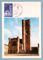 Carte Maximum 1976 - Cathédrale De Lodève - YT 1902 - 34 Lodève - 1970-1979