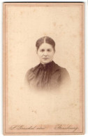 Photo S. Gerschel Aîné, Strasbourg, Portrait De Frau Avec Zusammengebundenem Haar  - Anonyme Personen