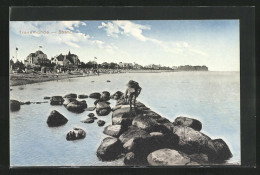 AK Ostseebad Travemünde, Blick Zum Strand  - Lübeck-Travemuende