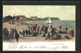 AK Ostseebad Travemünde, Untere Strandpromenade  - Lübeck-Travemuende