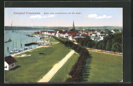 AK Ostseebad Travemünde, Blick Vom Leuchtturm Auf Die Stadt  - Lübeck-Travemünde