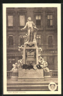 AK Deutscher Schulverein Nr. 208: Wien, Mozart-Denkmal  - War 1914-18