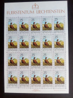 LIECHTENSTEIN MI-NR. 997-999 POSTFRISCH(MINT) KLEINBOGENSATZ JAGDWESEN FASAN BIRKHAHN ENTE - Blocs & Feuillets