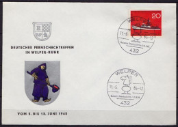 Schach Stempel 1965 Welper Deutsches Fernschachtreffen Umschlag  (b811 - Autres & Non Classés