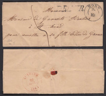 1847 BONN R2 Alter Brief Mit Inhalt Nach ST. TRONG    (32077 - Autres & Non Classés