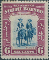 Malaysia North Borneo 1939 SG307 6c Mounted Bajaus MLH - Nordborneo (...-1963)