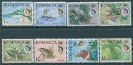 Dominica 1963 SG162-172 QEII (8) Industry Scenes Fauna MLH (amd) - Dominica (1978-...)