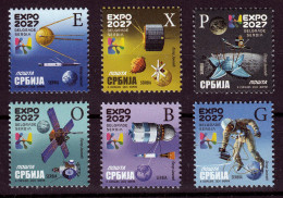 Serbia 2024 EXPO 2027 Belgrade Space Definitive Set (reprint From 1967) MNH - Servië