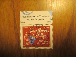 2024 Jeux Floraux Toulouse Poésie Oblitéré 1er Jour Cachet Rond 03/05/2024 - Usati