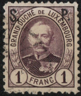 Luxemburg 1891, 1 Fr Adolf Stamp Perforation 11½ SP Service Overprint 1 Value Cancelled - 1906 Guglielmo IV