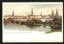 Künstler-AK Carl Biese: Hamburg, Die Alster Vom Alsterglacis  - Autres & Non Classés