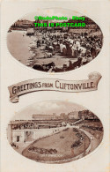 R450675 Greetings From Cliftonville. The Sands. Port Pavilion. Tuck. Double Oval - Wereld