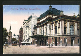 AK Hamburg-St.Georg, Deutsches Schauspielhaus, Strassenbahn  - Mitte