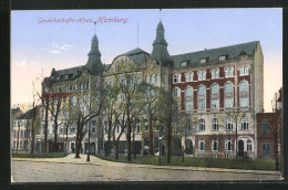 AK Hamburg-St.Georg, Vor Dem Gewerkschaftshaus  - Mitte