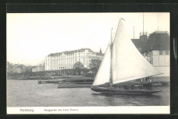 AK Hamburg-St.Georg, Alsterpartie Mit Hotel Atlantic  - Mitte