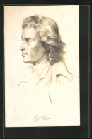 Künstler-AK Dichter Friedrich Schiller Als Junger Mann Im Portrait  - Schriftsteller