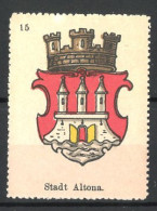 Reklamemarke Hamburg-Altona, Stadtwappen  - Cinderellas