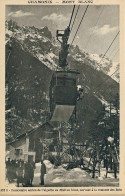 74 - CHAMONIX Funiculaire Aérien Aux PELERINS - CPA 392-B Sortie Du Carnet J.O. 1924 - éd. Aug. COUTTET Lire Description - Chamonix-Mont-Blanc