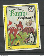 FINLAND Walt Disney Bamby Vignette Advertising Poster Stamp (*) Kino Film Movie - Cinema