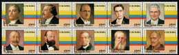 06- KOLUMBIEN - 1981- MI#:1475-1484- MNH- COLOMBIAN PRESIDENTS 1ST ISSUE - Colombie