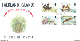 Flora E Fauna Protette 1997. FDC. - Falkland Islands