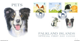 Animali Da Compagnia 1993. FDC. - Falklandeilanden