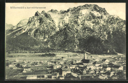 AK Mittenwald A. Isar, Ortstotale Mit Karwendel  - Mittenwald