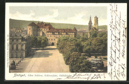 AK Stuttgart, Altes Schloss, Schlossplatz Und Stiftskirche  - Stuttgart