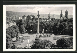 AK Stuttgart, Schlossplatz Mit Altem Schloss  - Stuttgart