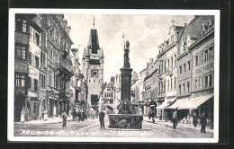 AK Freiburg I. Br., Kaiserstrasse Mit Dem Martinstor  - Freiburg I. Br.