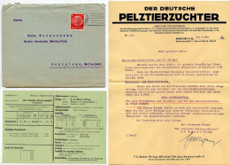 Germany 1936 Cover & Letters; München (Munich) - “Der Deutsche Pelztierzüchter” To Schiplage; 12pf. Hindenburg - Cartas & Documentos