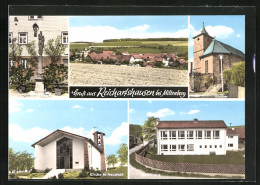AK Reichartshausen /Miltenberg, Bildstock, Kirche, Schulhaus  - Miltenberg A. Main