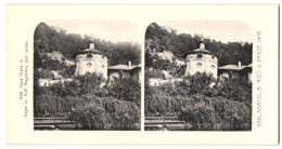 Stereo-Fotografie Lichtdruck Bedrich Koci, Prag, Ansicht Prag - Praha, Kaple Sv. Mari Magdaleny Pod Letnou  - Stereoscopic