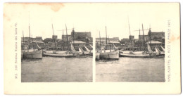 Stereo-Fotografie Lichtdruck Bedrich Koci, Prag, Ansicht Rosario Des Santa Fe, Südamerika Expedition 1907, Hafen Part  - Stereoscoop