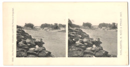 Stereo-Fotografie Lichtdruck Bedrich Koci, Prag, Ansicht Uruguay, Vodopady V Porici Rek Parany  - Photos Stéréoscopiques