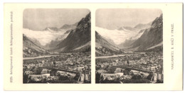 Stereo-Fotografie Lichtdruck Bedrich Koci, Prag, Ansicht Schlegeisental, Udoli Schlegeisenskeho Potoka  - Photos Stéréoscopiques