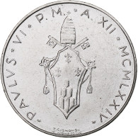 Vatican, Paul VI, 50 Lire, 1974 / Anno XII, Rome, Acier Inoxydable, SPL+, KM:121 - Vaticano (Ciudad Del)