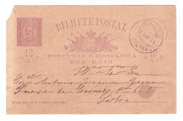 PORTUGAL E HESPANHA // BILHETE POSTAL // DEZ RÉIS // 1893 - Andere & Zonder Classificatie