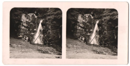 Stereo-Fotografie Unbekannter Fotograf, Ansicht Spiegeltal, Wasserfall Bei Wildemann  - Photos Stéréoscopiques