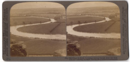 Stereo-Photo Underwood & Underwood, New York, Ansicht Stirling / Schottland, Panorama Mit Firth River  - Stereo-Photographie