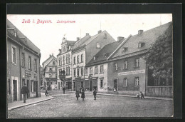 AK Selb /Bayern, Ludwigstrasse Mit Geschäften  - Selb