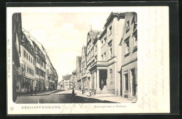 AK Aschaffenburg, Dalbergstrasse Und Rathaus  - Aschaffenburg